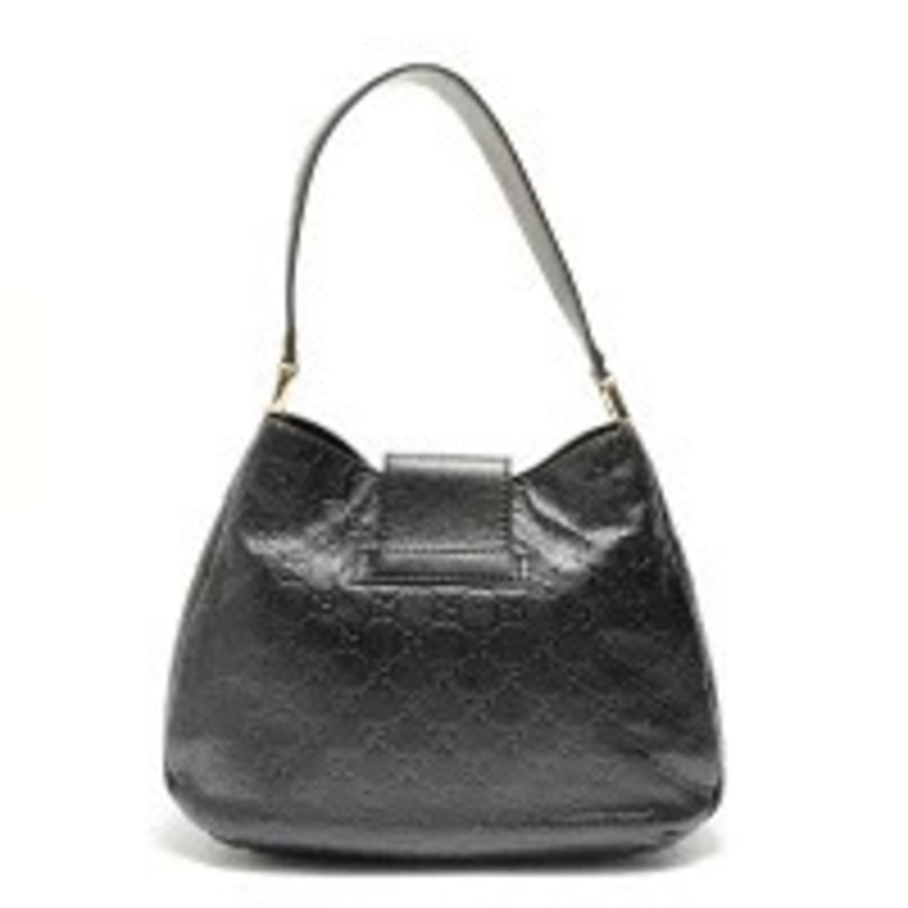 Gucci Guccissima Shoulder Bag Black